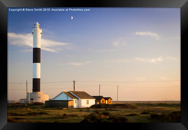 Lighthouse at Dungeness Framed Print by Steve Smith