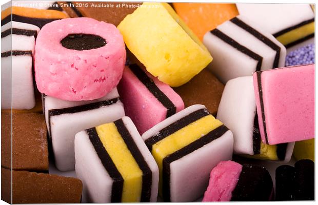 Liquorice Sweet Selection Canvas Print by Steve Smith