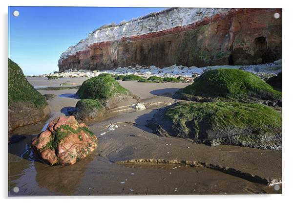 Hunstanton Cliffs Acrylic by Stephen Mole