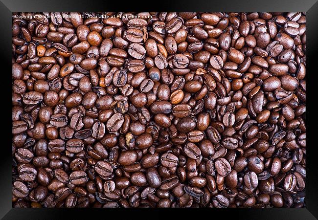 Coffee Beans Framed Print by Steve Smith