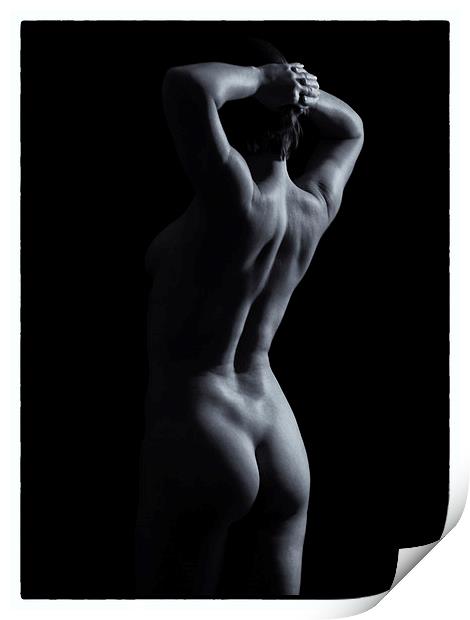  Black and white nude torso  Print by Inca Kala