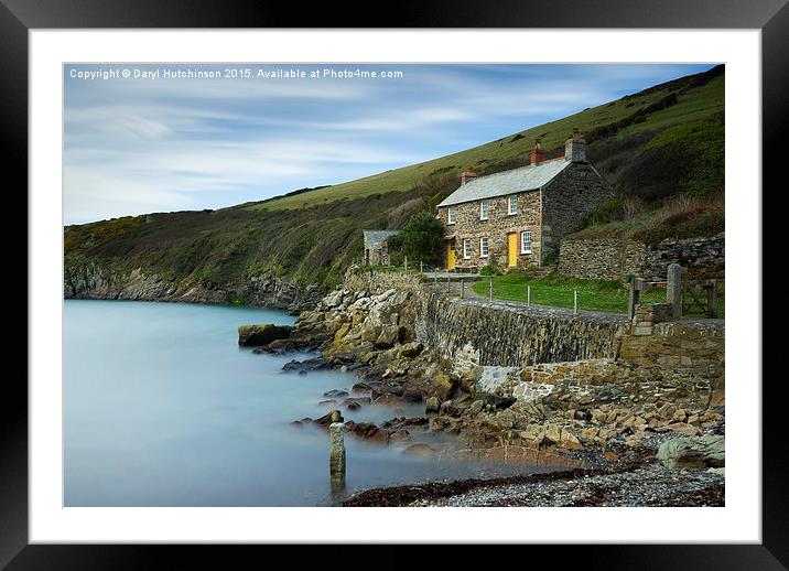 Port Quin Framed Mounted Print by Daryl Peter Hutchinson