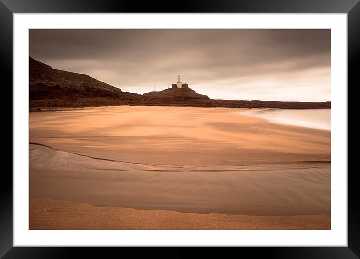  Mumbles lighthouse Swansea Framed Mounted Print by Leighton Collins