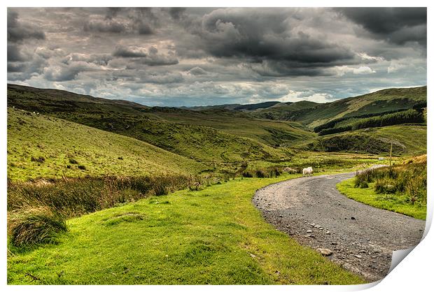 Welsh Hills Print by Mark Robson