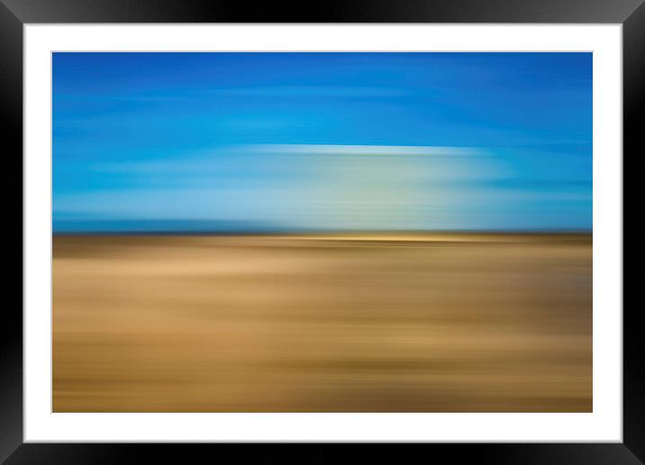 An abstract Seaside scene Framed Mounted Print by Greg Marshall