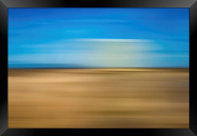  An abstract Seaside scene Framed Print by Greg Marshall