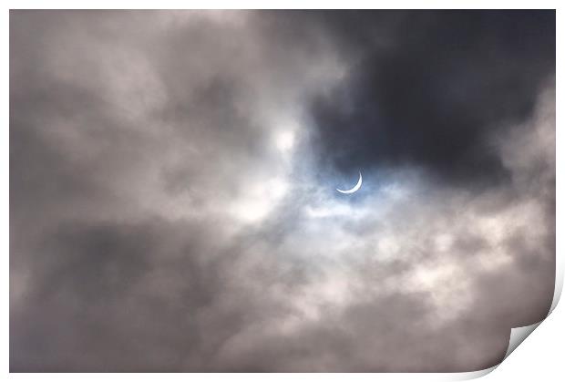  The Solar Eclipse UK 2015 Print by Greg Marshall