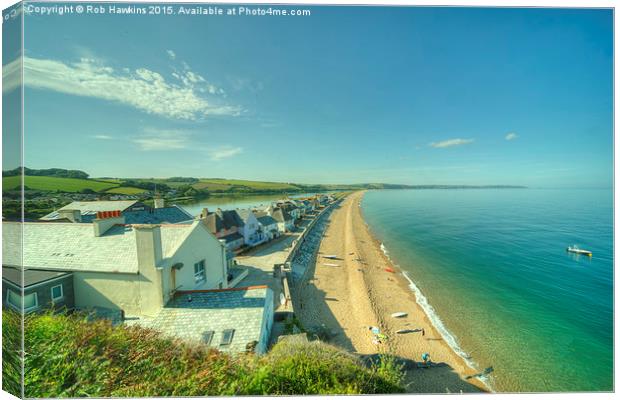  Torcross and Slapton Ley  Canvas Print by Rob Hawkins