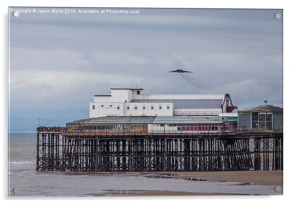 XH558 approaches Blackpool for the last time Acrylic by Jason Wells