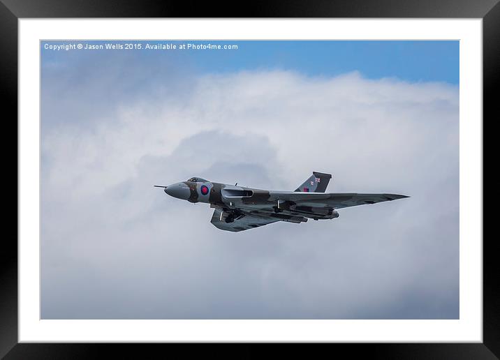 Vulcan raises its undercarriage Framed Mounted Print by Jason Wells