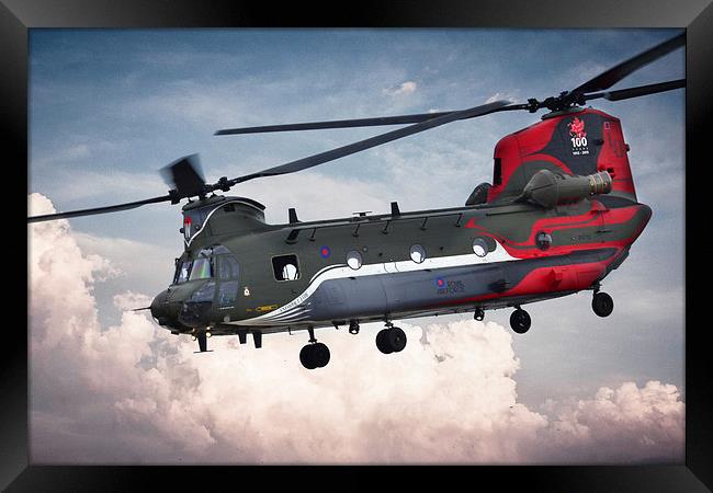 Centenary Chinook Framed Print by J Biggadike