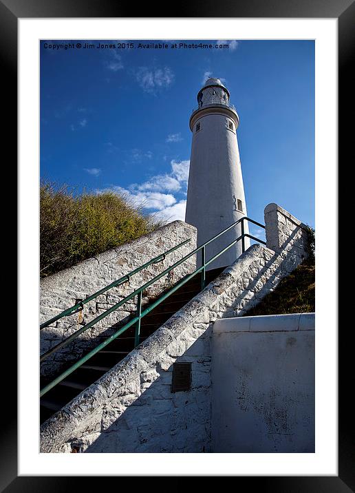 Steps up to the light Framed Mounted Print by Jim Jones
