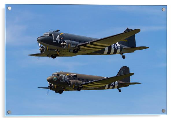 Douglas DC3 Dakota duo Acrylic by Oxon Images