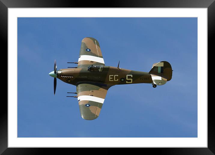 Hawker Hurricane PZ865 (Mk IIc) Framed Mounted Print by Oxon Images