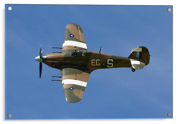 Hawker Hurricane PZ865 (Mk IIc) Acrylic by Oxon Images