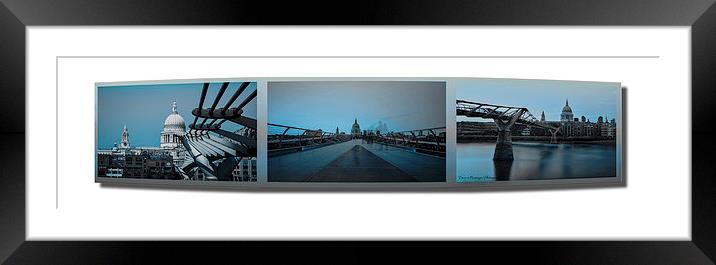  St Pauls Triptych  Framed Mounted Print by Dean Messenger