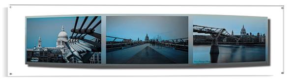  St Pauls Triptych  Acrylic by Dean Messenger