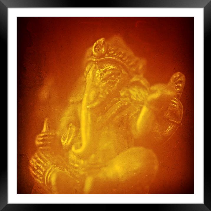  Ganesh, remover of obstacles, India Framed Mounted Print by Julian Bound