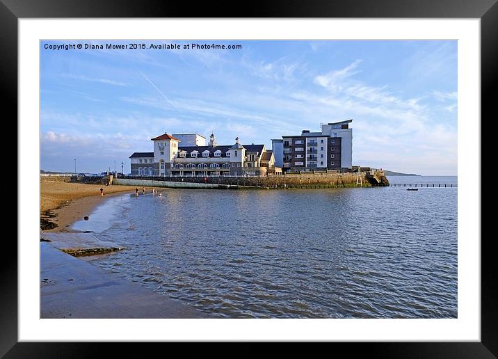  Weston-super-Mare  Framed Mounted Print by Diana Mower