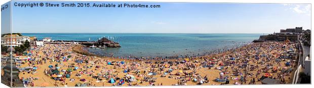 Busy Broadstairs Canvas Print by Steve Smith