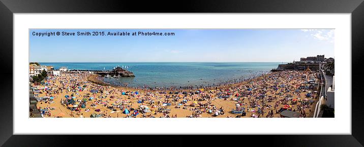 Busy Broadstairs Framed Mounted Print by Steve Smith