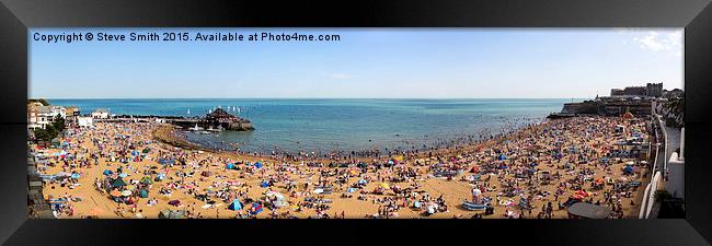 Busy Broadstairs Framed Print by Steve Smith