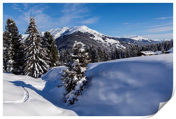 Winter in Tyrol Print by Thomas Schaeffer