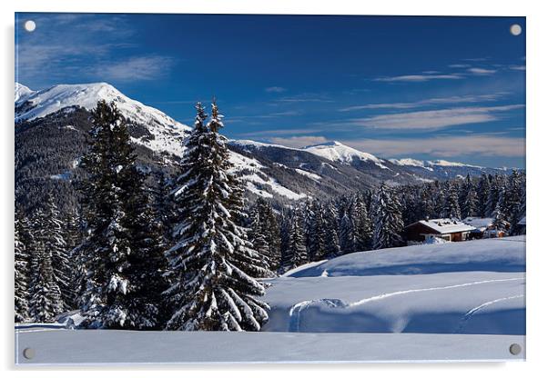 Winter in Tyrol Acrylic by Thomas Schaeffer