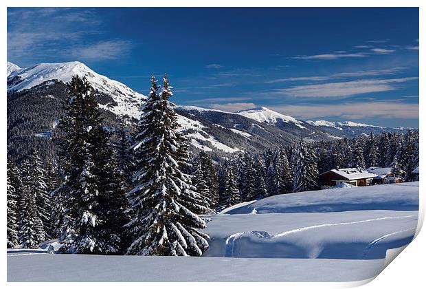 Winter in Tyrol Print by Thomas Schaeffer