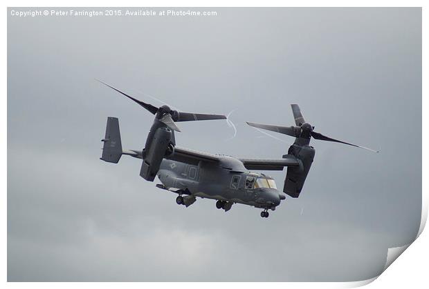 Osprey Whips Up A Storm Print by Peter Farrington