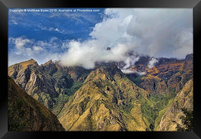 Andean Peaks Framed Print by Matthew Bates