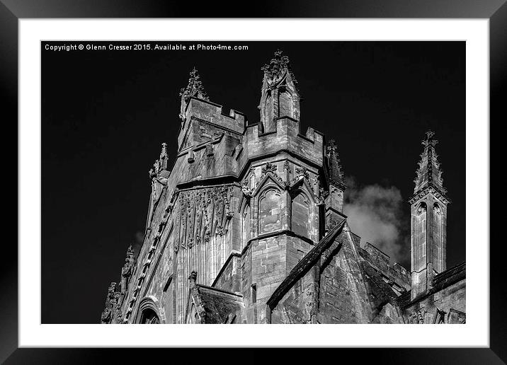  Exeter cathedral Framed Mounted Print by Glenn Cresser
