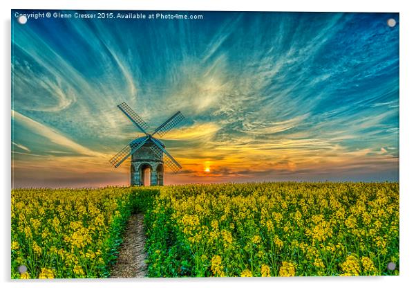  Chesterton Windmill Acrylic by Glenn Cresser