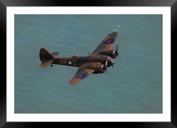  Bristol Blenheim at Beachy Head Framed Mounted Print by Oxon Images