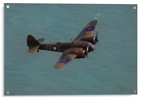  Bristol Blenheim at Beachy Head Acrylic by Oxon Images