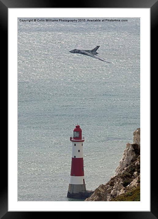  Vulcan XH558 Beachy Head Framed Mounted Print by Colin Williams Photography