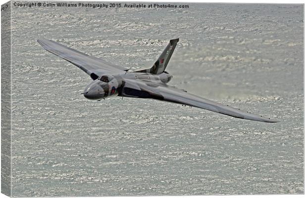  Vulcan XH558 from Beachy Head 2 Canvas Print by Colin Williams Photography
