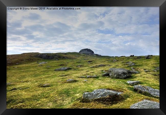  Haytor Dartmoor Framed Print by Diana Mower