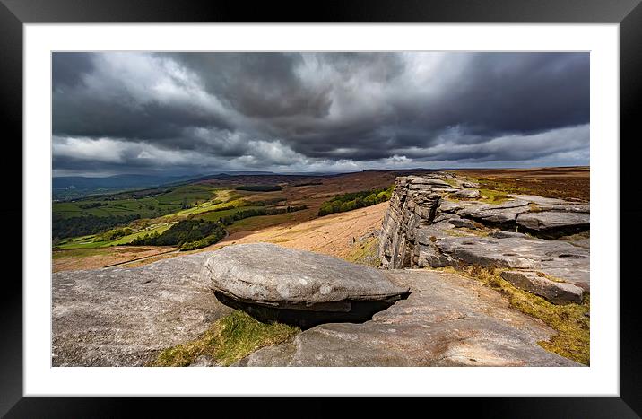 Stanage Edge Framed Mounted Print by Mark Harrop