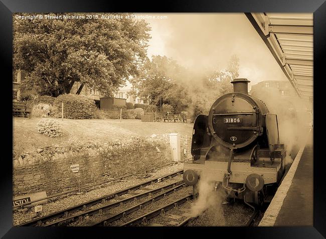 Swanage Steam Railway Framed Print by Stewart Nicolaou