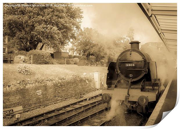 Swanage Steam Railway Print by Stewart Nicolaou