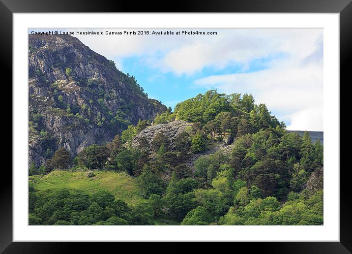 Castle Crag, Borrowdale, Lake District, Cumbria Framed Mounted Print by Louise Heusinkveld