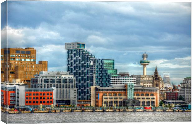  liverpool syline Canvas Print by sue davies