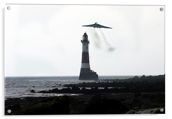 Vulcan And The Lighthouse Acrylic by J Biggadike