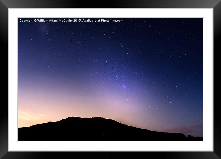 Orion Rising Framed Mounted Print by William AttardMcCarthy