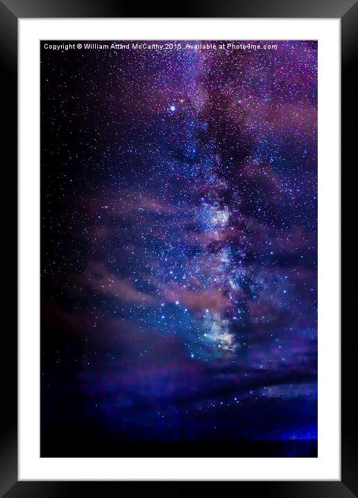 Milky Way Framed Mounted Print by William AttardMcCarthy