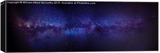 Milky Way Panorama Canvas Print by William AttardMcCarthy