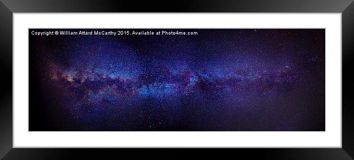 Milky Way Panorama Framed Mounted Print by William AttardMcCarthy
