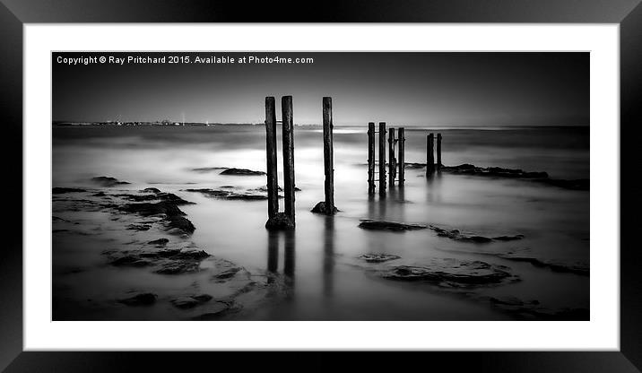  Wooden Posts Framed Mounted Print by Ray Pritchard