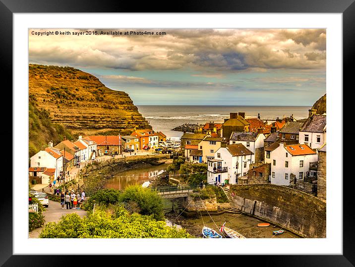  Staithes the popular view Framed Mounted Print by keith sayer